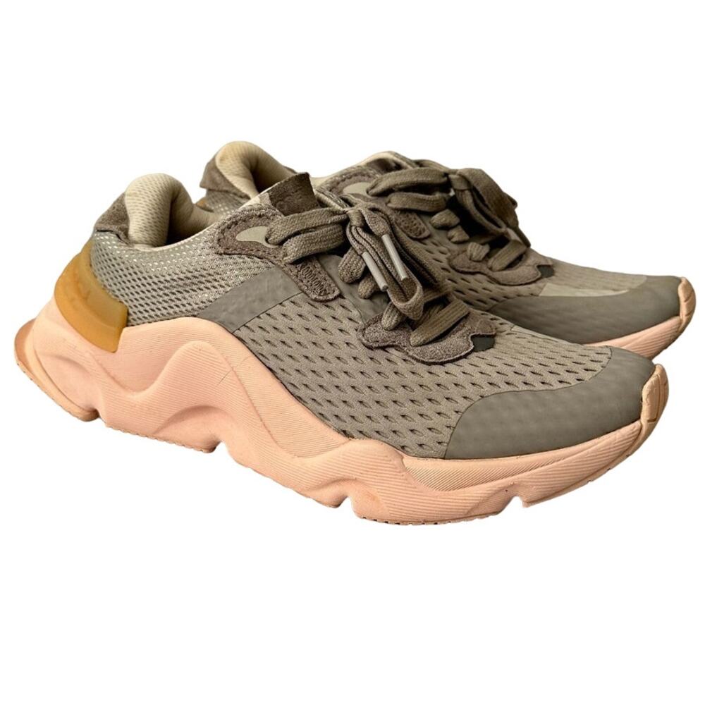 Sorel Kinetic Athletic Running Shoes Women 7 38 NL4145 Gray Pink Sneakers Trail